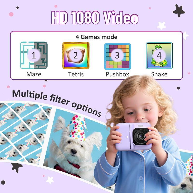 Portable Instant Print Camera