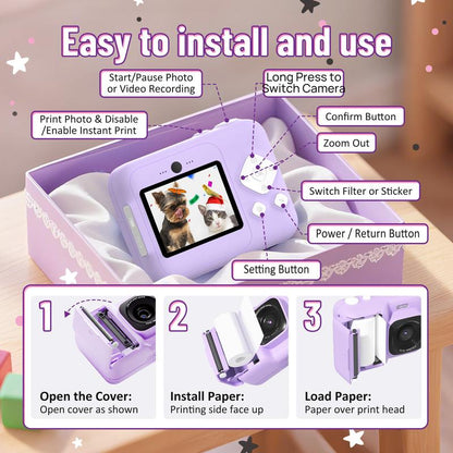 Portable Instant Print Camera